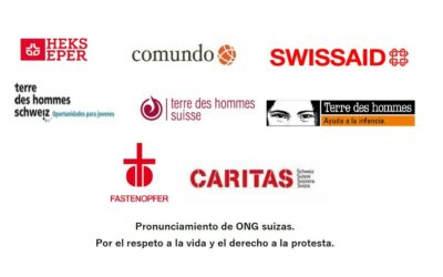 Pronunciamiento de ONG suizas. Por el respeto a la vida y el derecho a la protesta.